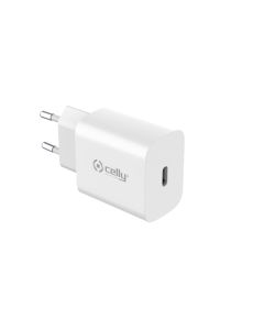 Celly GRSTC1USBC25W - Wall Charger 25W - 100% Recycled Plastic [PLANET COLLECTION]