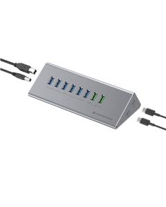 Conceptronic HUB USB 3.0 10-in-1 CARICATORE da 60W COMBO -- 6x USB-A 3.0, 1x USB-C 3.0, 2x USB-A charging, 1x USB-C charging