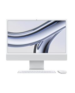 Apple iMac 24" con display Retina 4,5K: Chip Apple M3 con CPU 8-core e GPU 10-core, 256GB SSD - Argento