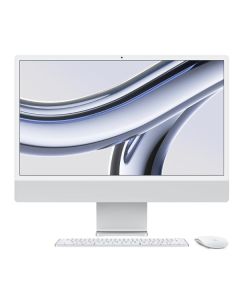 Apple iMac 24" con display Retina 4,5K: Chip Apple M3 con CPU 8-core e GPU 10-core, 512GB SSD - Argento