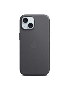 Apple Custodia MagSafe in tessuto FineWoven per iPhone 15 Plus - Nero