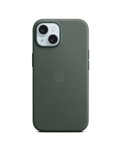 Apple Custodia MagSafe in tessuto FineWoven per iPhone 15 Plus - Sempreverde
