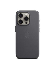 Apple Custodia MagSafe in tessuto FineWoven per iPhone 15 Pro - Nero