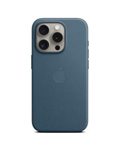 Apple Custodia MagSafe in tessuto FineWoven per iPhone 15 Pro - Blu Pacifico