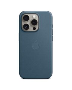 Apple Custodia MagSafe in tessuto FineWoven per iPhone 15 Pro Max - Blu Pacifico