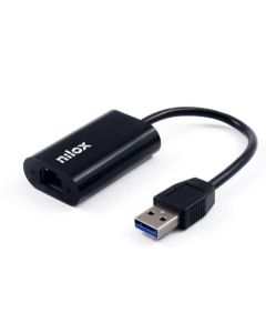 Nilox ADATTATORE USB-A 3.2 M - CONNETTORE RJ45 F PER RETI GIGABIT