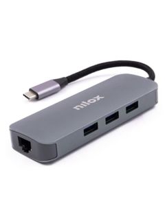 Nilox Docking Station Type-C: 3xUSB 3.0, 2xHDMI, VGA, USB-C, RJ45