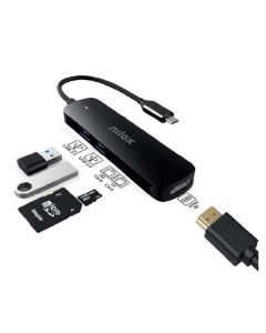Nilox Adattatore USB-C 5 in 1
