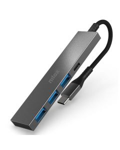 Nilox Hub USB-C 4 Porte - 3 USB-A 3.01 USB-C