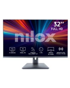 Nilox Monitor 32", Full HD, IPS, 75hz, HDMI e VGA, 5 ms