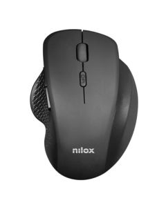 Nilox Mouse ergonomico wireless 3200 DPI, 2.4G, Nero - Nilox