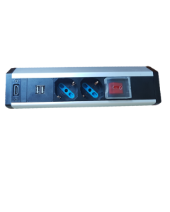 Nilox MULTIPRESA DA SCRIVANIA 2 SCHUKO 2 USB HDMI