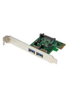 Startech Adattatore scheda SuperSpeed USB 3.0 con 2 porte PCI Express (PCIe) con UASP - Alimentazione SATA