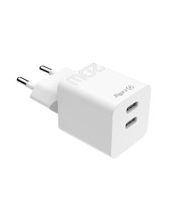 Celly TC2USBC20W - 2 USB-C Wall Charger 20W [PRO POWER]