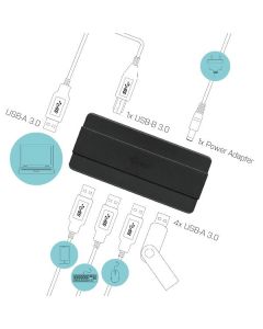 I-Tec HUB 4 Porte USB 3.0 - con Alimentatore