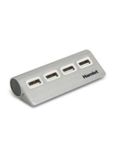 Hamlet XHUB4020AL  HUB USB 2.0 4 PORTE ALLUMINIO