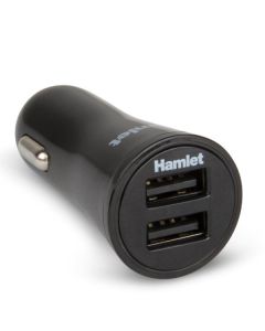 Hamlet XPW12U234 Alimentatore da Auto 2 x USB 5V 2,4mA