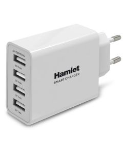 Hamlet XPWCU425- 4 Porte USB Alimentatore USB 5V 2.4A 25W