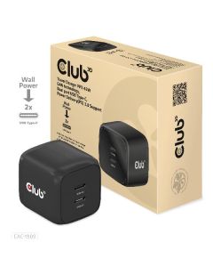 Club3D Travel Charger PPS 45W GAN Technology